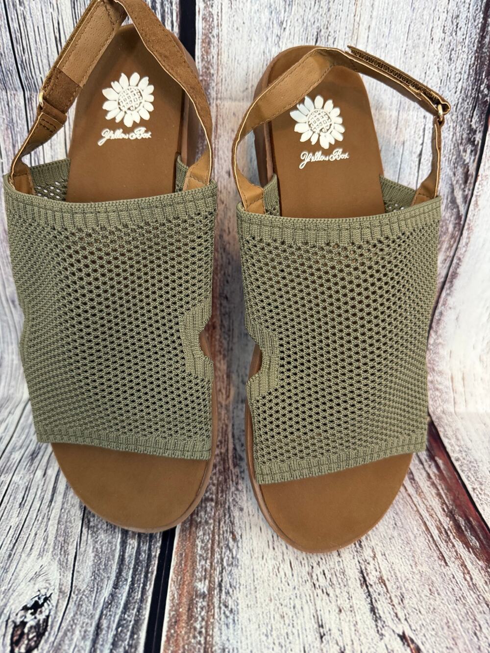 Yellowbox Green Women's Dress Sandals  Size 10